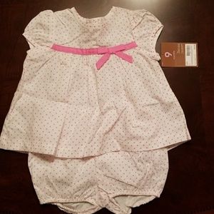 NWT size 9 months Carter's dress set